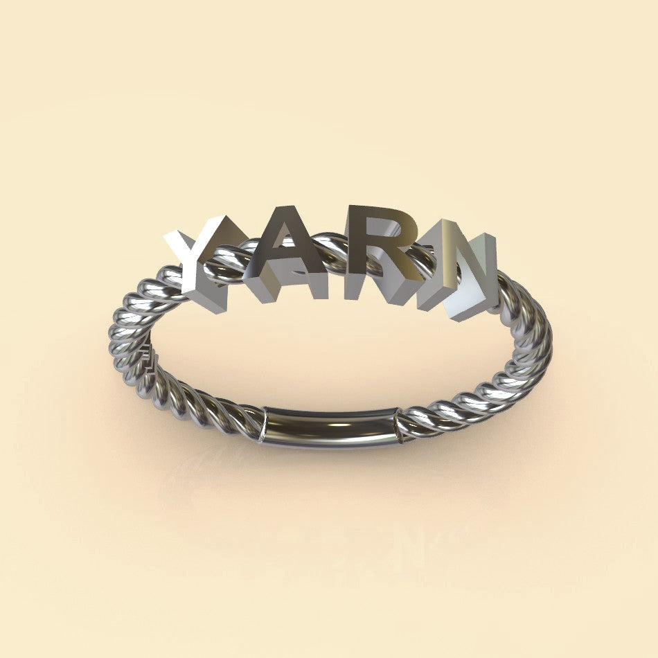 3D rendering of YARN ring by Malojos