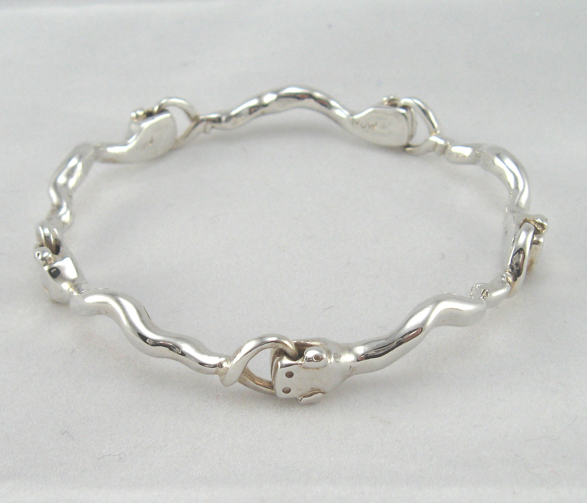 Silver Snakes Bracelet